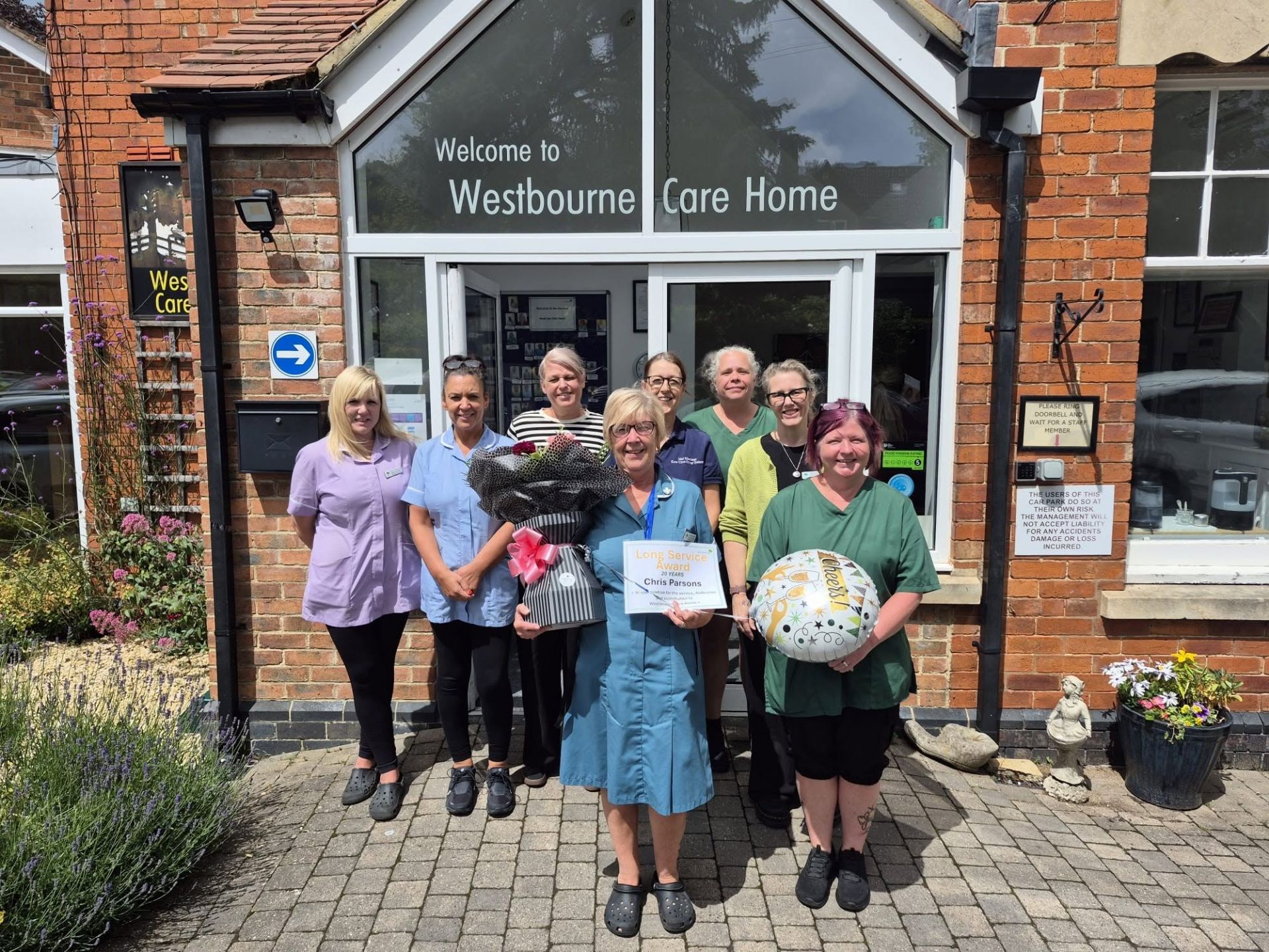 Westbourne Care Home celebrates Chris's 20 years of service, recognising her dedication, compassion and contribution to life at the home.